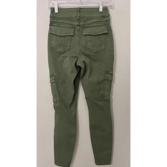 Spanx Stretch Twill Ankle Cargo Pant Women’s Size Small Soft‎ Sage Skinny - Picture 4 of 13